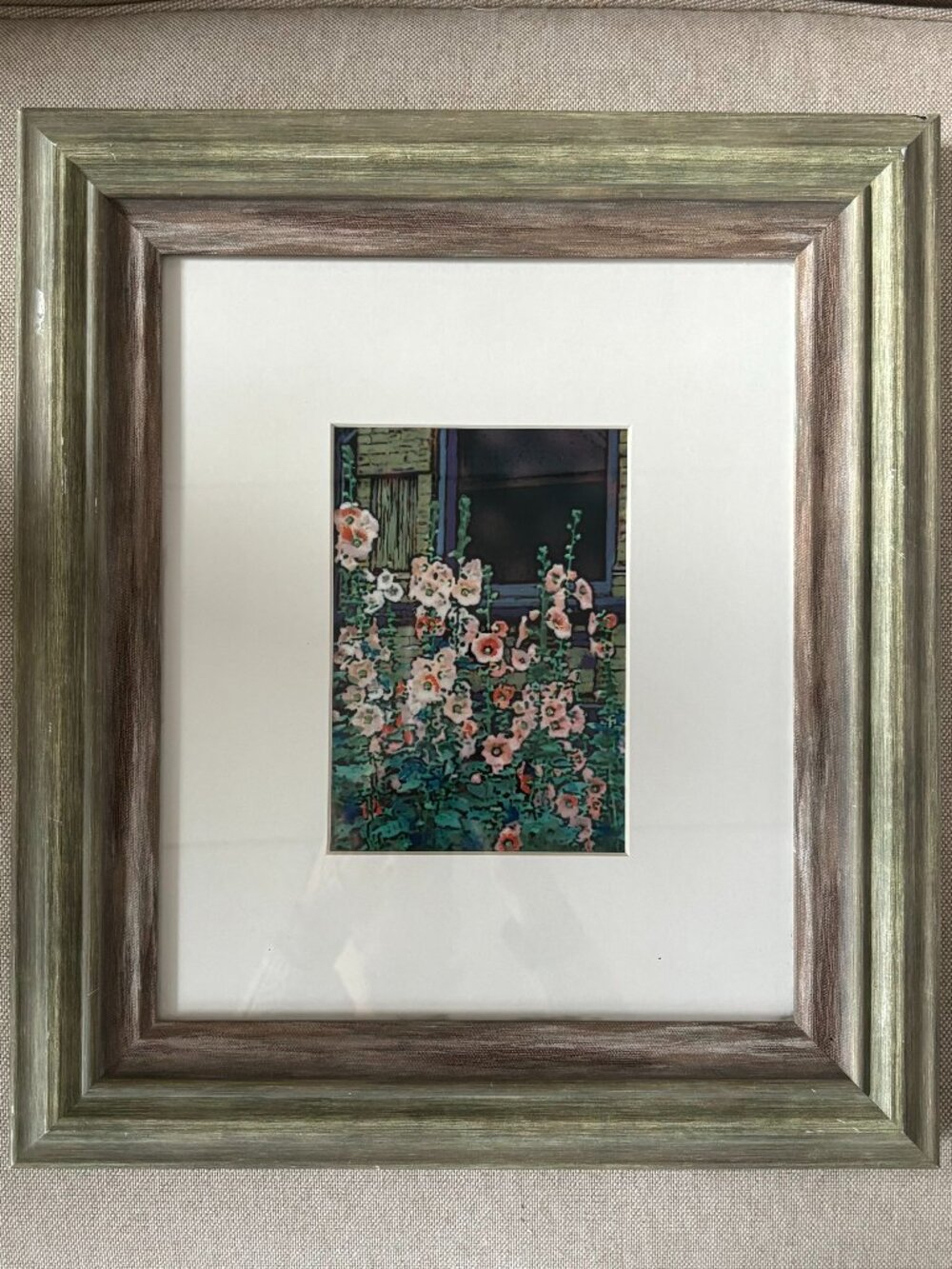 Flower Wall Art Framed Original and Signed